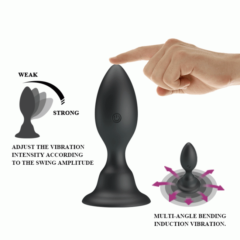 Анальная пробка Pretty Love Push Over To Trigger Vibration Анальная пробка Pretty Love Push Over To Trigger Vibration