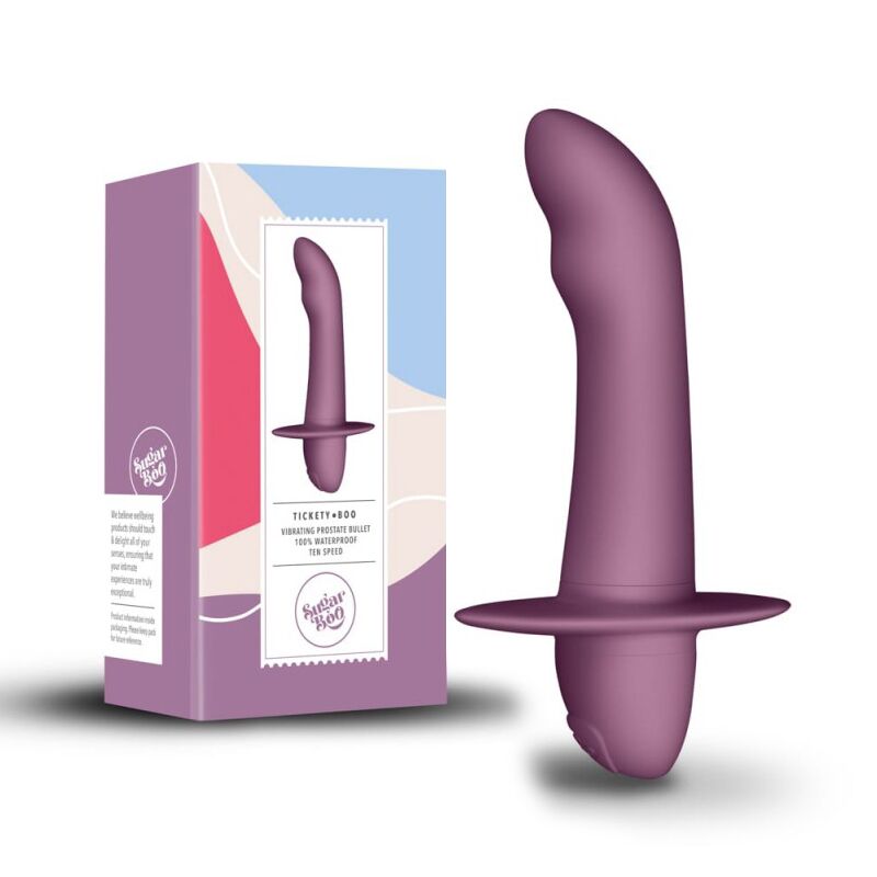 Масажер простати SugarBoo Tickety Boo, 10 рівнів інтенсивності, унісекс, підходить для точки G Масажер простати SugarBoo Tickety Boo, 10 рівнів інтенсивності, унісекс, підходить для точки G