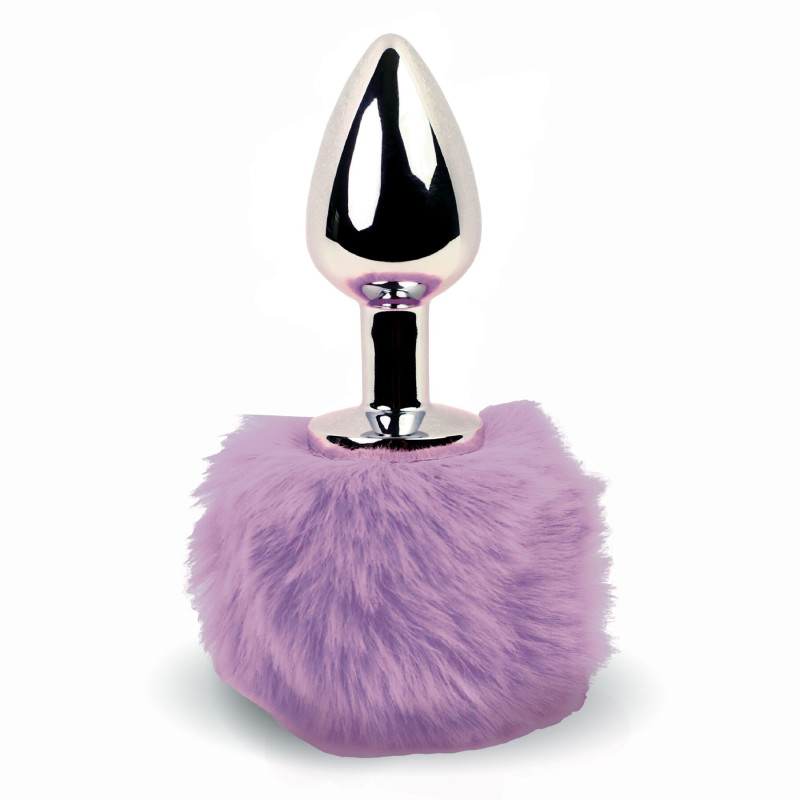 Анальная пробка FeelzToys Bunny Tails Butt Plug Фиолетовая Анальная пробка FeelzToys Bunny Tails Butt Plug Фиолетовая