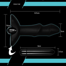 Анальна пробка LoveToy Anal Indulgence Collection Silicone P Spot Spiral