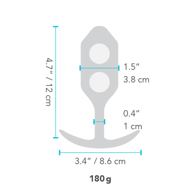 Анальна пробка із зміщеним центром ваги B-Vibe Snug Plug 3 чорна M Анальна пробка із зміщеним центром ваги B-Vibe Snug Plug 3 чорна M