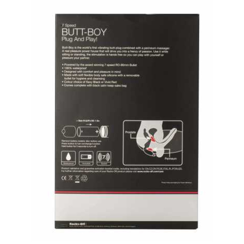 Масажер простати Rocks Off Butt-Boy Чорний Масажер простати Rocks Off Butt-Boy Чорний