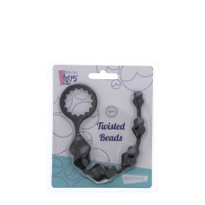 Анальная цепочка Dreamtoys Twisted Beads Черная