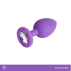 Анальная пробка с кристаллом So Divine Sweet Sensation 3 в 1 сменные кристаллы S