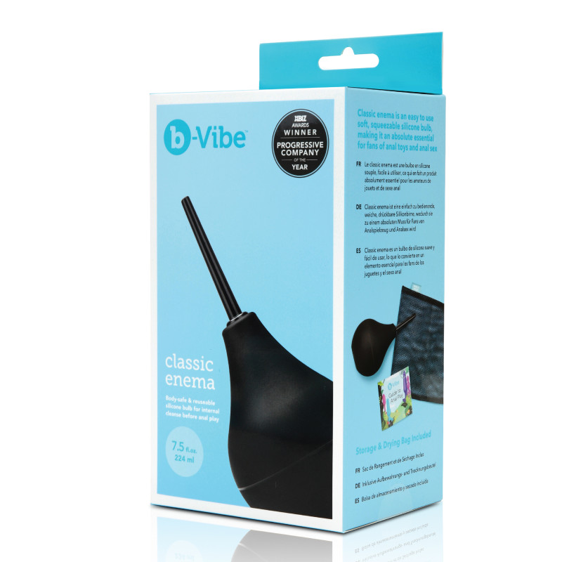 Анальный душ B-Vibe Classic Enema, черный Анальный душ B-Vibe Classic Enema, черный
