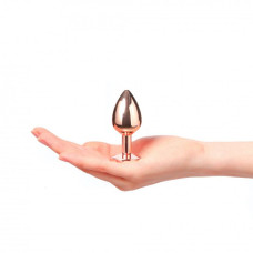 Металлическая анальная пробка с украшением в виде кристалла Marc Dorcel - Diamond Plug S