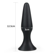 Анальная пробка LoveToy Lure Me Silicone Anal Plug Черная L