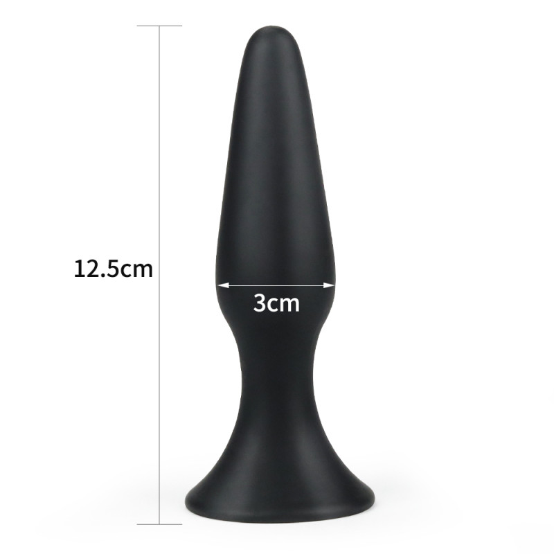 Анальная пробка LoveToy Lure Me Silicone Anal Plug Черная L Анальная пробка LoveToy Lure Me Silicone Anal Plug Черная L