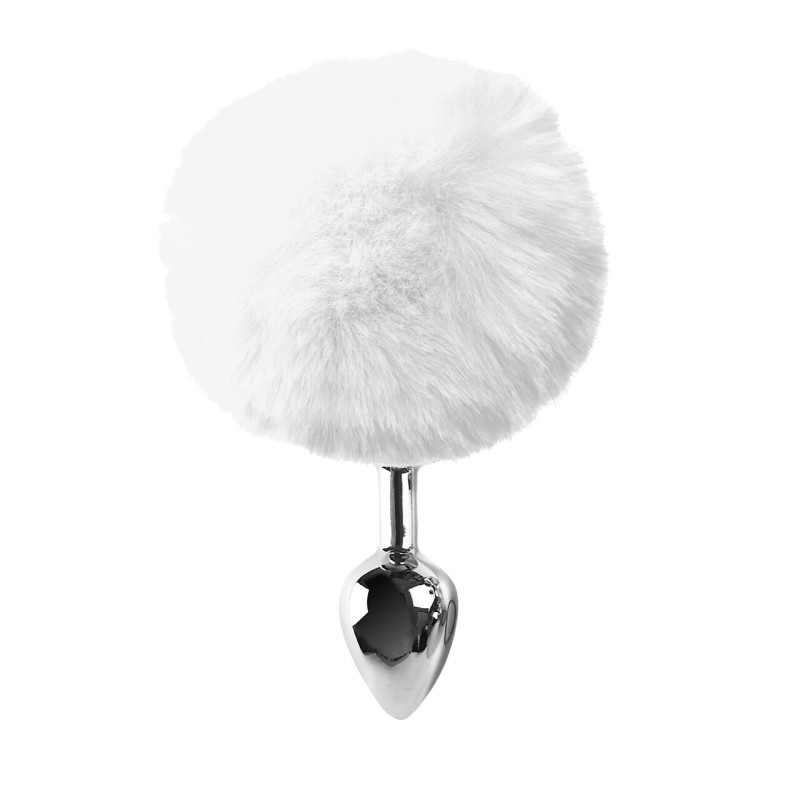 Металлическая анальная пробка М Art of Sex - Metal Butt plug Rabbit Tail, Белый Металлическая анальная пробка М Art of Sex - Metal Butt plug Rabbit Tail, Белый