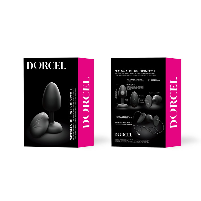 Анальна вібропробка Dorcel GEISHA PLUG INFINITE L Анальна вібропробка Dorcel GEISHA PLUG INFINITE L