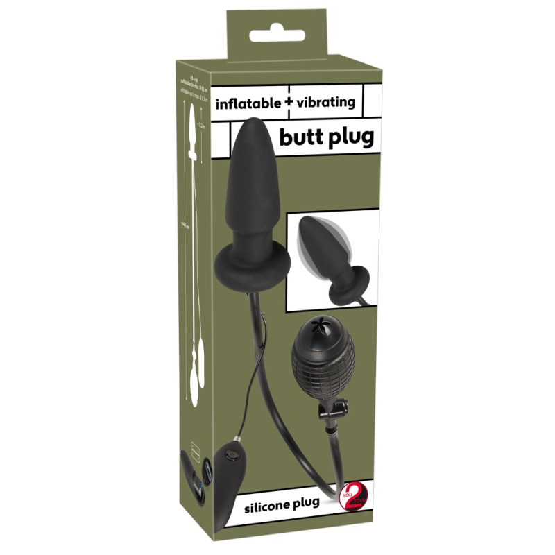 Анальная пробка You2Toys Inflatable + Vibrating Butt Plug Анальная пробка You2Toys Inflatable + Vibrating Butt Plug