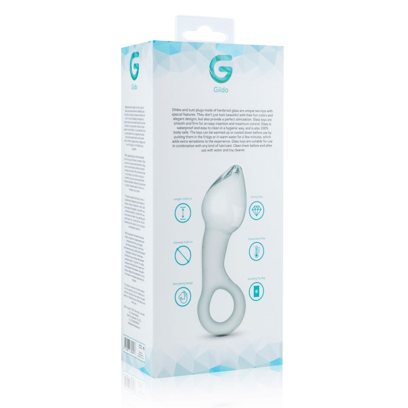 Стеклянный стимулятор простаты Gildo Glass Prostate Plug No. 13 Стеклянный стимулятор простаты Gildo Glass Prostate Plug No. 13