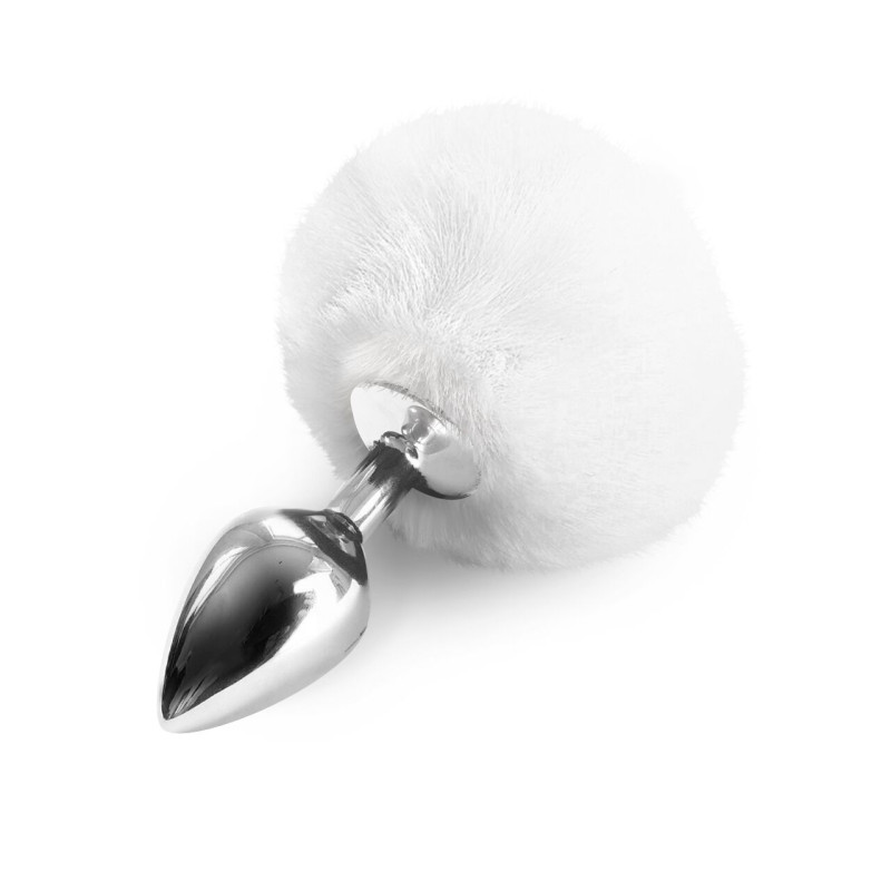 Металлическая анальная пробка М Art of Sex - Metal Butt plug Rabbit Tail, Белый Металлическая анальная пробка М Art of Sex - Metal Butt plug Rabbit Tail, Белый