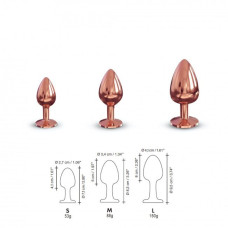 Металлическая анальная пробка с украшением в виде кристалла Marc Dorcel - Diamond Plug S