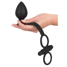 Анальныя пробка с кольцом Orion Black Velvets Single Speed