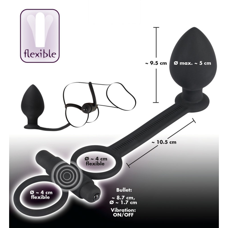 Анальныя пробка с кольцом Orion Black Velvets Single Speed Анальныя пробка с кольцом Orion Black Velvets Single Speed