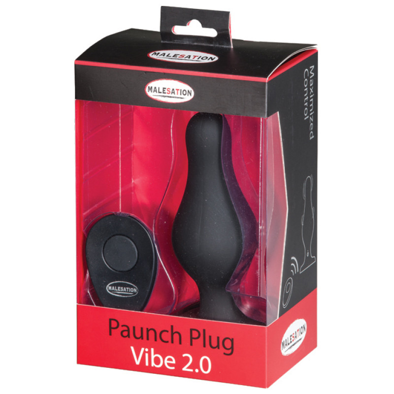 Анальний корок StRubber MALESATION Paunch Plug Vibe 2.0 Анальний корок StRubber MALESATION Paunch Plug Vibe 2.0