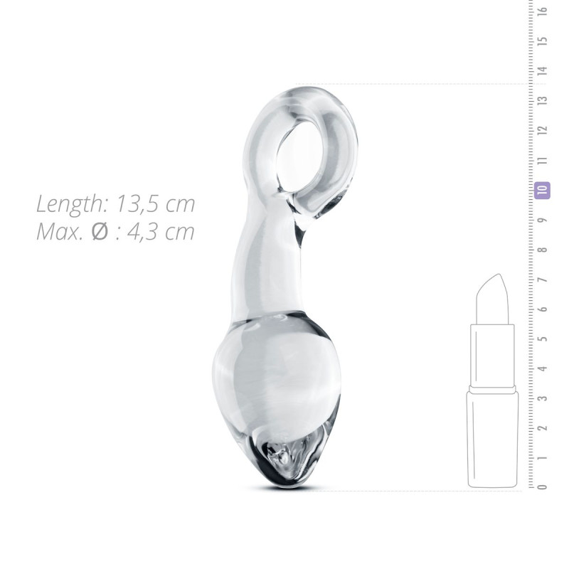 Стеклянный стимулятор простаты Gildo Glass Prostate Plug No. 13 Стеклянный стимулятор простаты Gildo Glass Prostate Plug No. 13