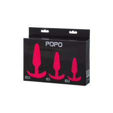 Набір анальних втулок Toyfa POPO Pleasure 3 шт