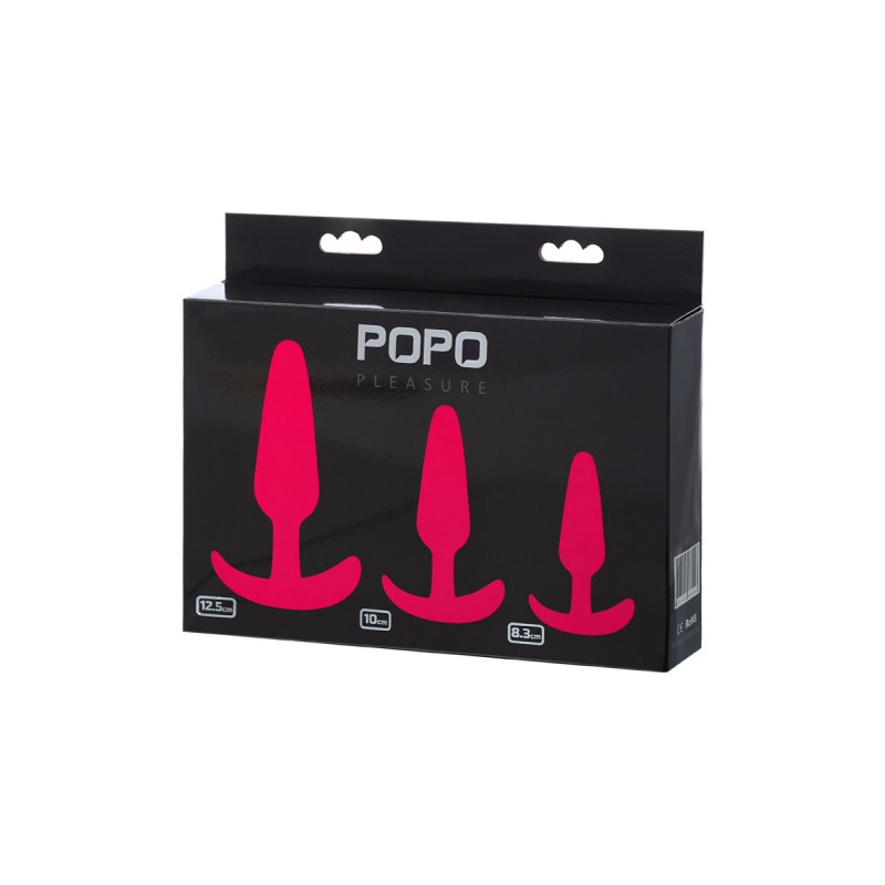 Набір анальних втулок Toyfa POPO Pleasure 3 шт
