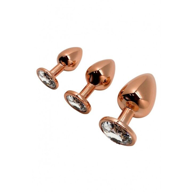 Металева анальна пробка Wooomy Tralalo Rose Gold Metal Plug Size M, діаметр 3,4 см, довжина 8 см Металева анальна пробка Wooomy Tralalo Rose Gold Metal Plug Size M, діаметр 3,4 см, довжина 8 см