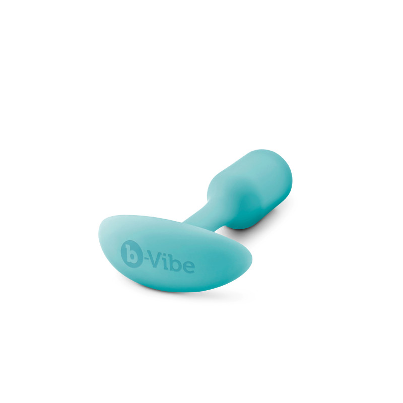 Анальна пробка із зміщеним центром ваги B-vibe Snug Plug 1 бірюзова Анальна пробка із зміщеним центром ваги B-vibe Snug Plug 1 бірюзова