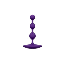 Анальные бусы Romp Amp Dark Purple, силикон, макс. диаметр 2,6 см
