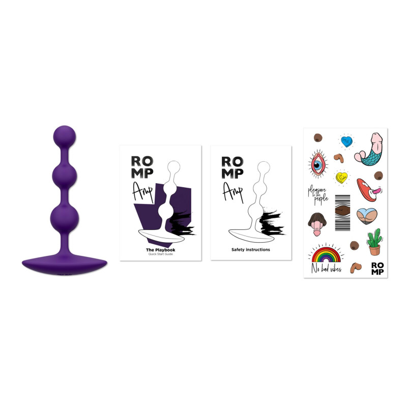 Анальные бусы Romp Amp Dark Purple, силикон, макс. диаметр 2,6 см Анальные бусы Romp Amp Dark Purple, силикон, макс. диаметр 2,6 см