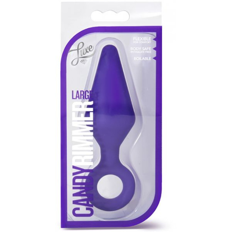Анальная пробка Blush LUXE CANDY RIMMER LARGE Фиолетовая Анальная пробка Blush LUXE CANDY RIMMER LARGE Фиолетовая