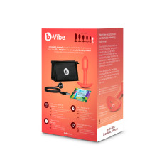 Анальная пробка с вибрацией B-Vibe Snug Plug 1, оранжевая, размер S