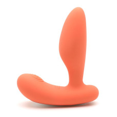 Массажер простаты 2-в-1 KisToy Gordon Оранжевый с пультом ДУ