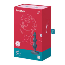 Анальный стимулятор-бусины с двумя моторами Satisfyer Lolli-Plug 1 (dark teal)