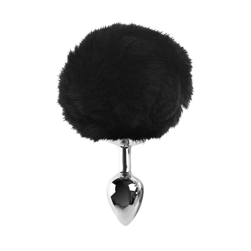 Металлическая анальная пробка М Art of Sex - Metal Butt plug Rabbit Tail, Черный Металлическая анальная пробка М Art of Sex - Metal Butt plug Rabbit Tail, Черный