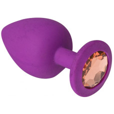 Анальная пробка sLash Silicone Citrine L Фиолетовая