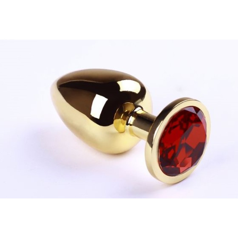 Анальна пробка sLash Ruby L Золота Анальна пробка sLash Ruby L Золота