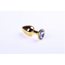 Анальная пробка sLash Diamond S Золотая