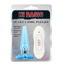 Анальний затор Chisa NICOLE'S Anal Pleaser Блакитний