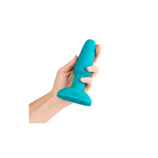 Анальна пробка з вібрацією та імітацією риммінгу B-Vibe Rimming Plug 2, блакитна
