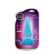 Анальная пробка Blush B Yours Basic Anal Plug Голубая