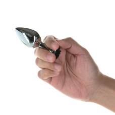 Металева Анальна пробка Lux Active Rose Anal Plug Чорна