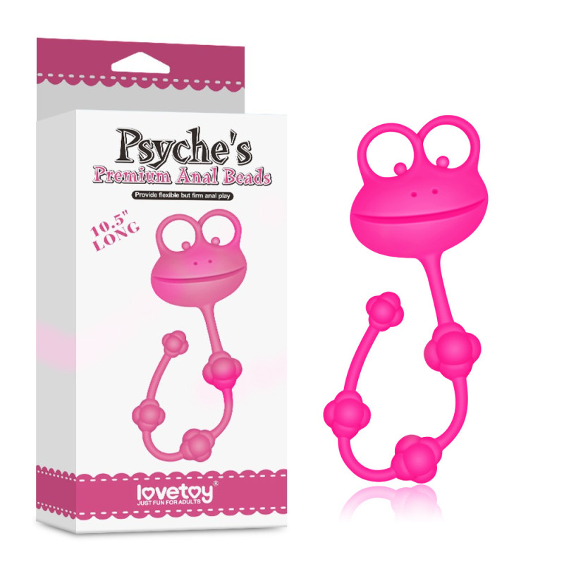 Аналная цепочка LoveToy 10 Silicone Frog Anal Beads Аналная цепочка LoveToy 10 Silicone Frog Anal Beads