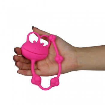 Аналная цепочка LoveToy 10 Silicone Frog Anal Beads
