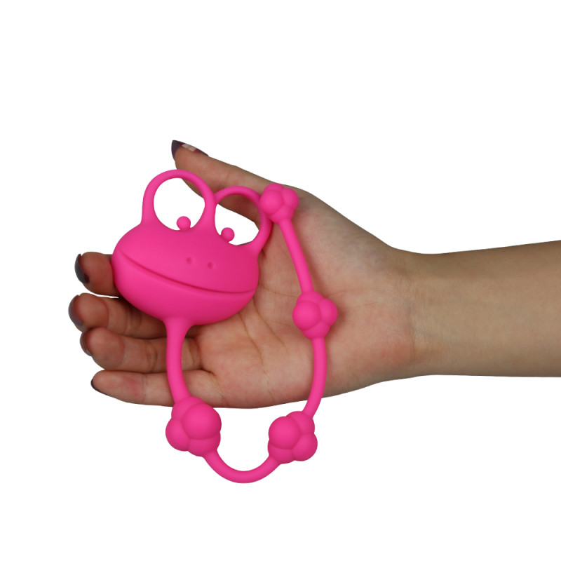 Аналная цепочка LoveToy 10 Silicone Frog Anal Beads Аналная цепочка LoveToy 10 Silicone Frog Anal Beads