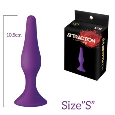 Анальная пробка на присоске MAI Attraction Toys №32 Фиолетовая 10,5/2,5 см