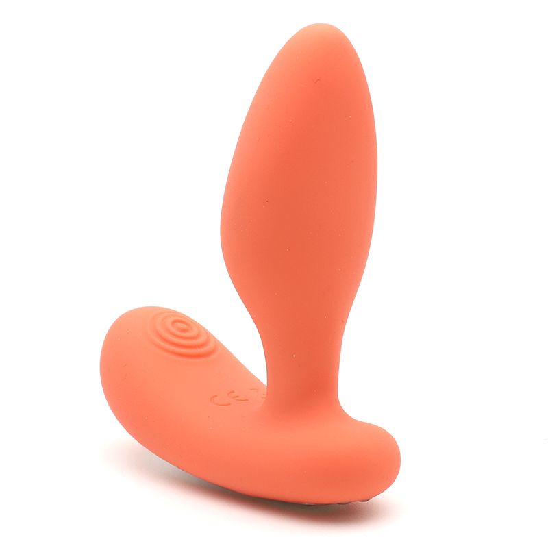 Массажер простаты 2-в-1 KisToy Gordon Оранжевый с пультом ДУ Массажер простаты 2-в-1 KisToy Gordon Оранжевый с пультом ДУ