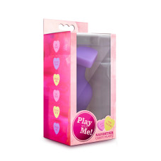 Анальная пробка Blush Play With Me Candy Heart Fuck Me Фиолетовая