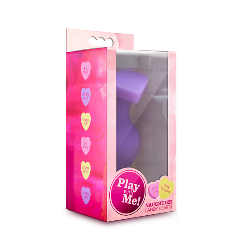 Анальная пробка Blush Play With Me Candy Heart Fuck Me Фиолетовая Анальная пробка Blush Play With Me Candy Heart Fuck Me Фиолетовая