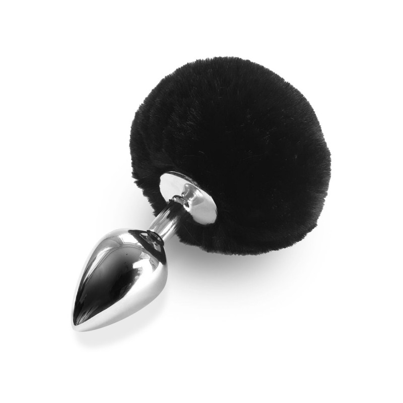 Металлическая анальная пробка М Art of Sex - Metal Butt plug Rabbit Tail, Черный Металлическая анальная пробка М Art of Sex - Metal Butt plug Rabbit Tail, Черный