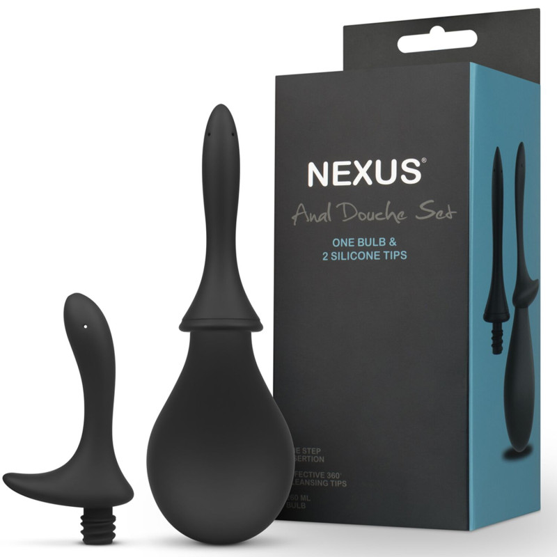 Анальный душ с двумя насадками Nexus ANAL DOUCHE SET 260 ml Анальный душ с двумя насадками Nexus ANAL DOUCHE SET 260 ml