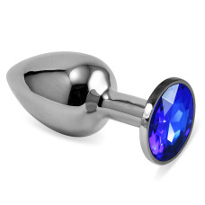 Анальная пробка LoveToy Heavy Metal Anal Plug Rosebud Classic S Darkblue